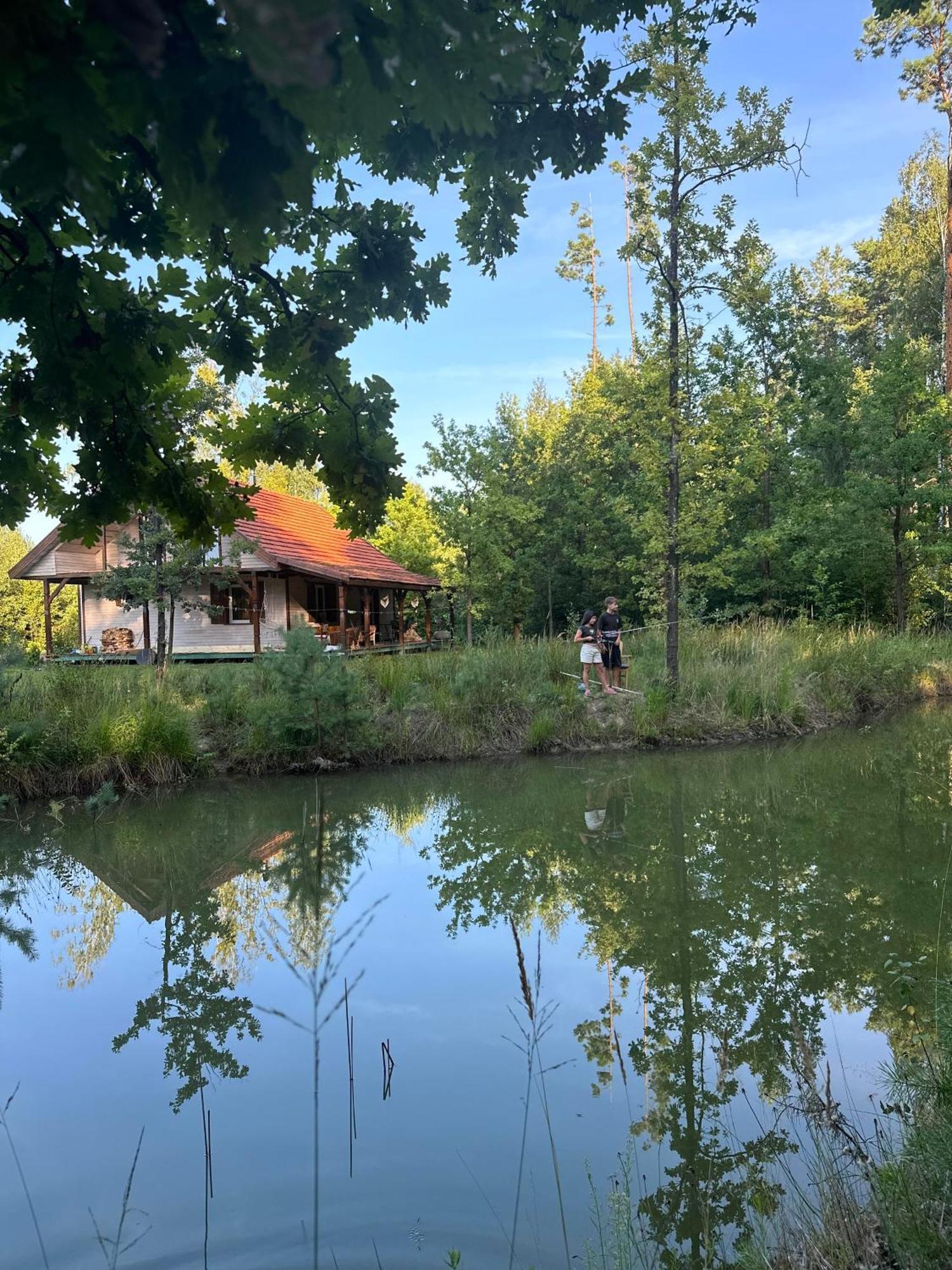 Jagodowy Zakatek, Caloroczny Dom Na Wylacznosc W Lesie, Balia, Cisza, Kominek, Weranda, Stawy Tuczna Exteriér fotografie